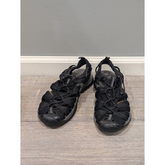 Keen Women's Whisper Closed Toe Sport Sandal Black and Gray Waterproof Sz 9 - Picture 1 of 16